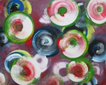 Cirkels 100 x 80 cm  € 175,00