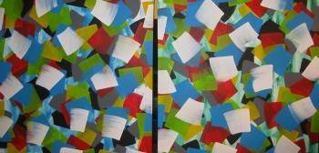 2 luik  2 X 100 x 100 cm  € 550,00